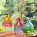 Cottage Garden Art Glass Wasp Catcher, Asst of 3