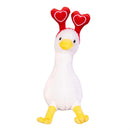 Valentine's Day Plush, Goose with Headband, 10", Asst of 2