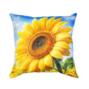 Golden Sunflower Field Pillow Covers
