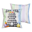 Buffalo Plaid Bunny Welcome Pillow Covers