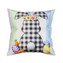 Buffalo Plaid Bunny Welcome Pillow Covers