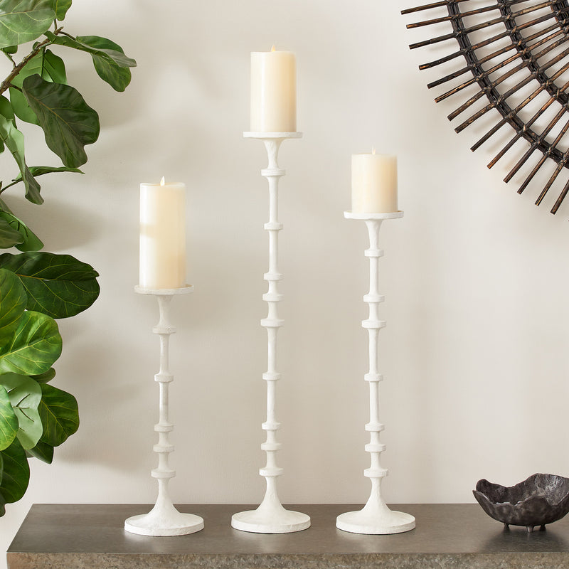 NAPA Home & Garden, ABACUS CANDLE STANDS, SET OF 3,RB236WH