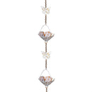 Cottage Garden Rain Chain, Metal, Butterfly with Cup, Green Patina Finish, 72"L