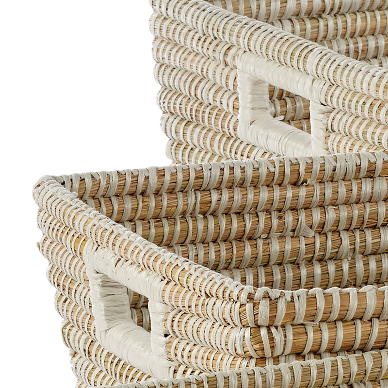 NAPA Home & Garden, RIVERGRASS RECTANGULAR BASKETS, SET OF 3,RG2010