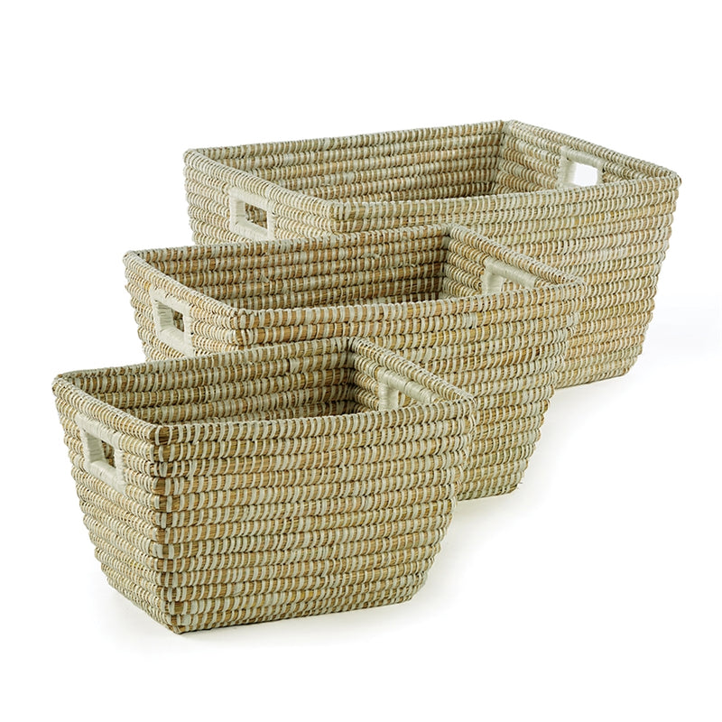 Napa Home Garden, RVERGRAS RECT BASKETS W/ HNDLS ,SET OF 3,rg2010