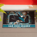 San Jose Sharks Patriotic PVC Mat, 28"x16"