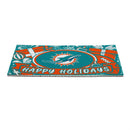 Miami Dolphins Holiday PVC Mat, 28"x16"