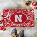 University of Nebraska Holiday PVC Mat, 28"x16"