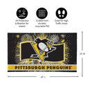 Pittsburgh Penguins Patriotic PVC Mat, 28"x16"