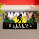 US Naval Academy Bigfoot PVC Mat, 28"x16"