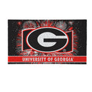 University of Georgia Patriotic PVC Mat, 28"x16"