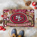 San Francisco 49ers Holiday PVC Mat, 28"x16"