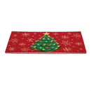 Twas The Night Nostalgia Christmas Tree PVC Trapper Mat, 28"x16"