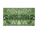 Shades of Emerald Scandi PVC Trapper Mat, 28"x16"