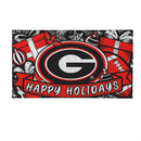 University of Georgia Holiday PVC Mat, 28"x16"