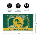 William & Mary Patriotic PVC Mat, 28"x16"