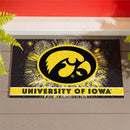 University of Iowa Patriotic PVC Mat, 28"x16"