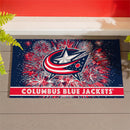 Columbus Blue Jackets Patriotic PVC Mat, 28"x16"