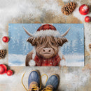 Holly Homestead Highland Cow PVC Mat, 28"x16"