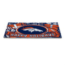 Denver Broncos Holiday PVC Mat, 28"x16"