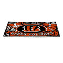 Cincinnati Bengals Holiday PVC Mat, 28"x16"
