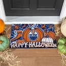Edmonton Oilers Halloween PVC Mat, 28"x16"