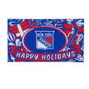 New York Rangers Holiday PVC Mat, 28"x16"
