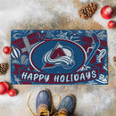 Colorado Avalanche Holiday PVC Mat, 28"x16"