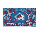 Colorado Avalanche Holiday PVC Mat, 28"x16"