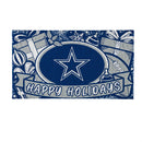 Dallas Cowboys Holiday PVC Mat, 28"x16"