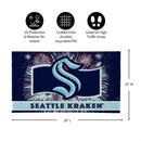 Seattle Kraken Patriotic PVC Mat, 28"x16"