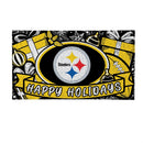 Pittsburgh Steelers Holiday PVC Mat, 28"x16"