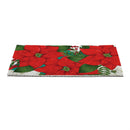 Holiday Poinsettia PVC Trapper Mat, 28"x16"