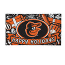 Baltimore Orioles Holiday PVC Mat, 28"x16"