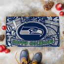 Seattle Seahawks Holiday PVC Mat, 28"x16"