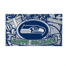Seattle Seahawks Holiday PVC Mat, 28"x16"