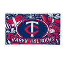 Minnesota Twins Holiday PVC Mat, 28"x16"
