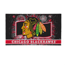 Chicago Blackhawks Patriotic PVC Mat, 28"x16"