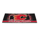 Calgary Flames Patriotic PVC Mat, 28"x16"
