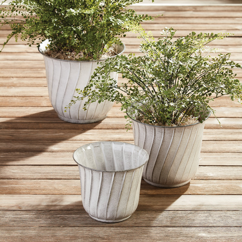 NAPA Home & Garden, LEILANI POTS, SET OF 3,RV401WH