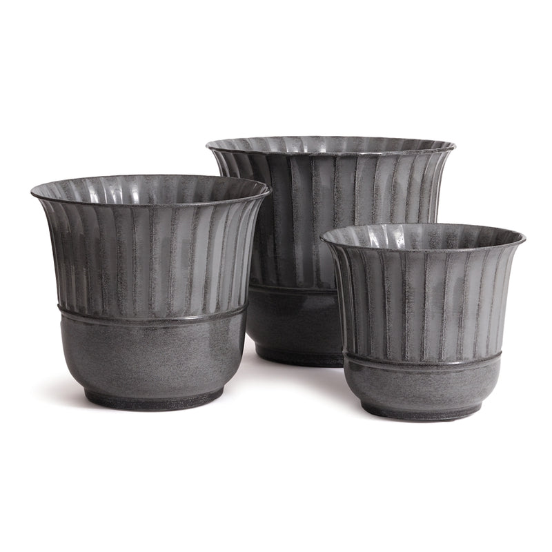 Napa Home Garden, MAKAYLA POTS ,SET OF 3 GRAY,rv402gy