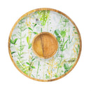 VivaStyle Veranda Garden Serving Board, Chip and Dip Platter, 13.5"D