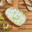 VivaStyle Veranda Garden, Irregular Shaped Wood Serving Tray, 12"L