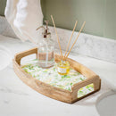 VivaStyle Veranda Garden, Wood Serving Tray with Handles, 15"L