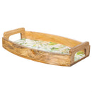 VivaStyle Veranda Garden, Wood Serving Tray with Handles, 15"L