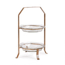 NAPA Home & Garden, ILANA 2-TIER GLASS SERVING TRAY,SE407