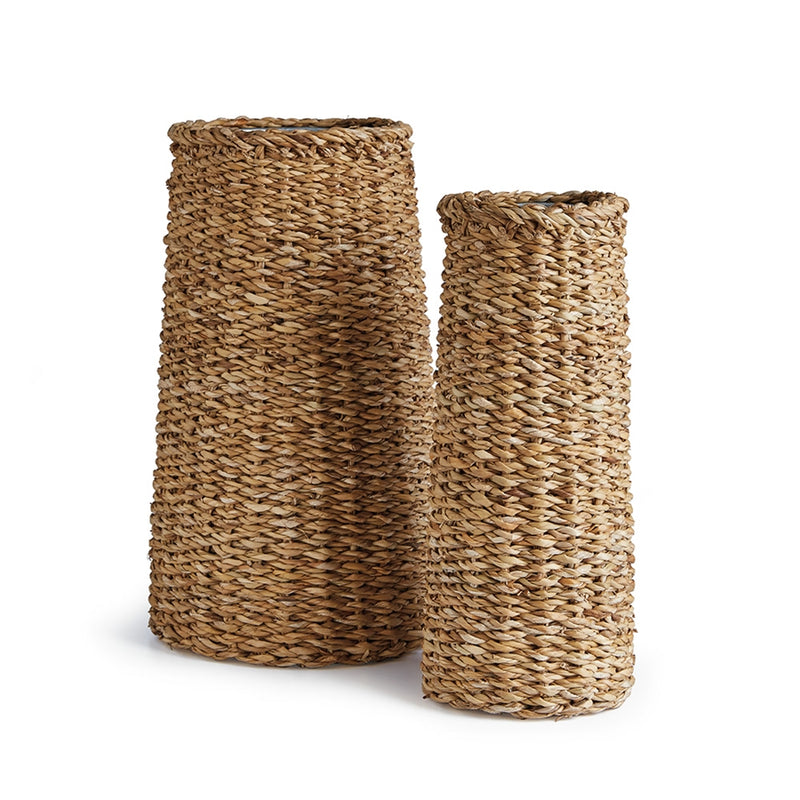 Napa Home Garden, SEAGRASS VASES ,SET OF 2 NATURAL,sg2036na