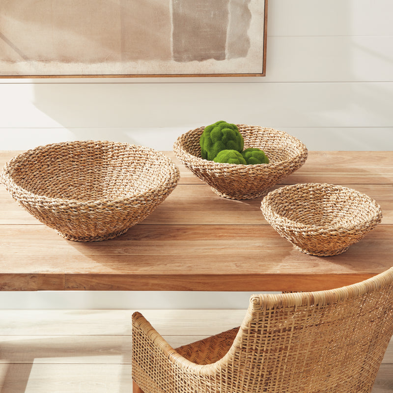 NAPA Home & Garden, SEAGRASS SHALLOW TAPERED BASKETS, SET OF 3,SG403