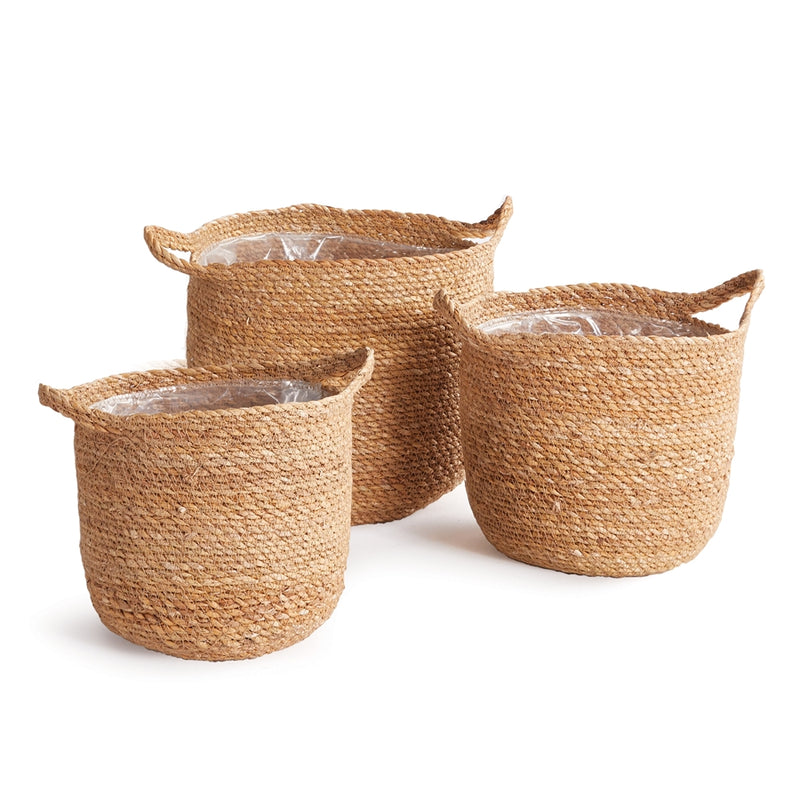 Napa Home Garden, SG ROUND BASKETS W/ HANDLES ,SET OF 3,sg405