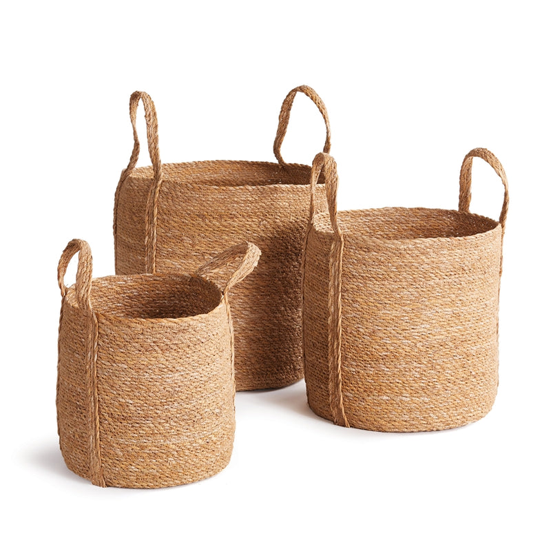 Napa Home Garden, SG RND BASKETS W/ LONG HANDLES ,SET OF 3,sg407